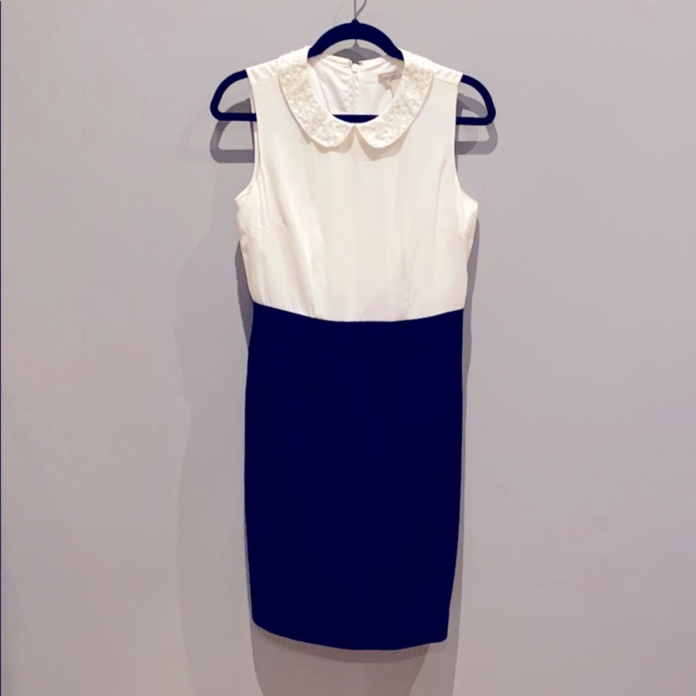 Banana Republic Ivory and Black Dress